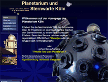 Tablet Screenshot of koelner-planetarium.de